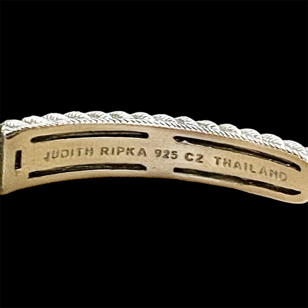 Judith Ripka Silver Bracelet with Crystal Accents - Picture 3 of 4